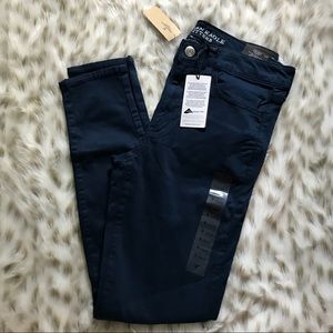 AEO: Hi-Rise Navy Blue Jeggings